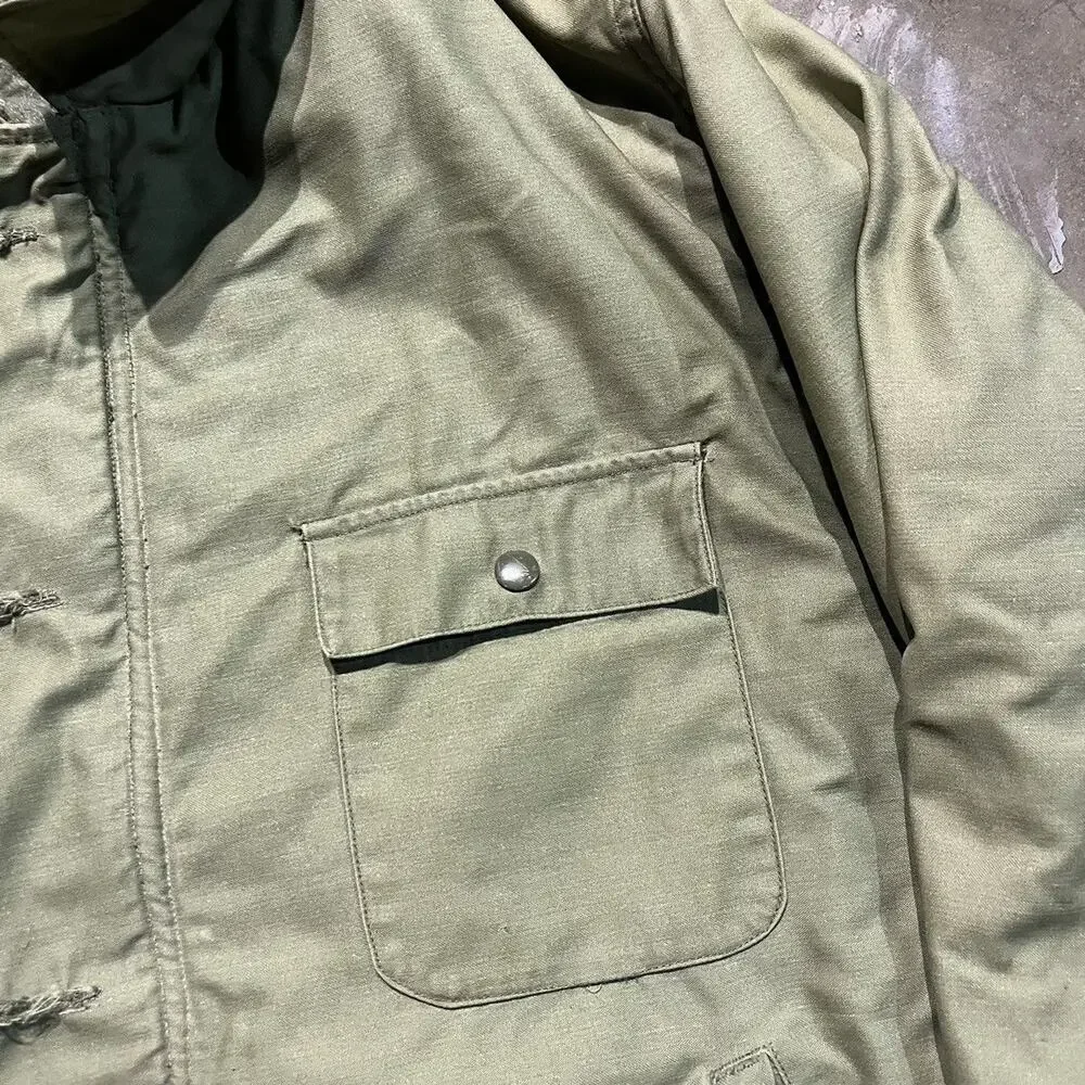 Vintage Olive Green Military Field Jacket - Picture 2 of 9